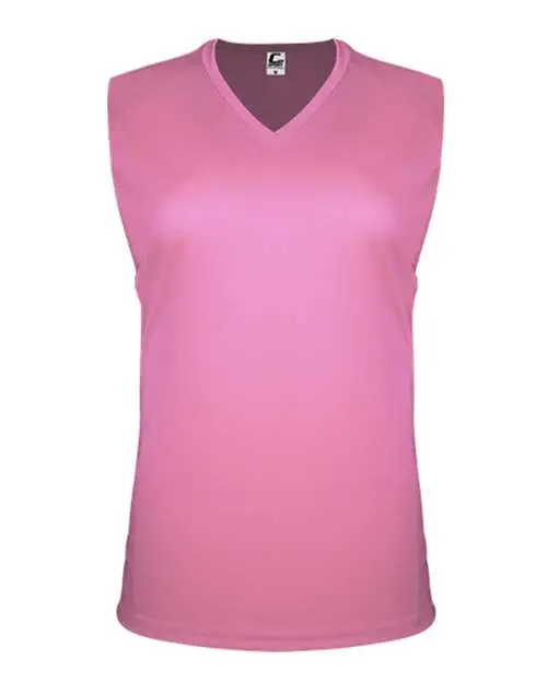 Women's Sleeveless V-Neck T-Shirt - Pink