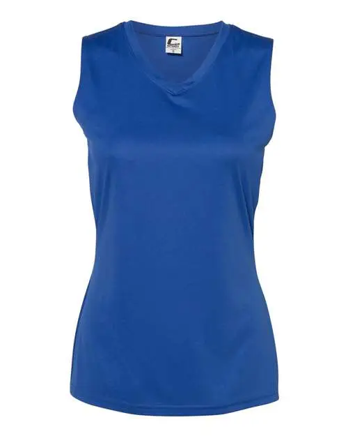 Women's Sleeveless V-Neck T-Shirt - Royal