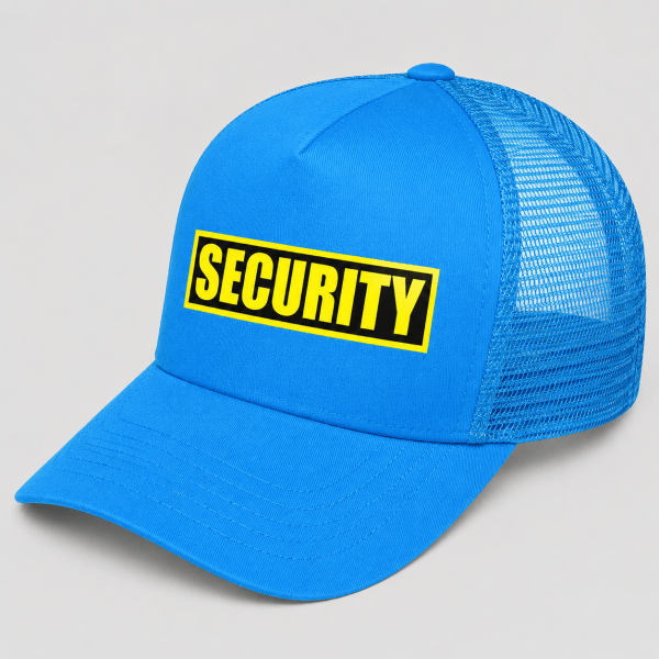 Unisex SECURITY Mesh Trucker Hat – Adjustable Snapback Work Cap