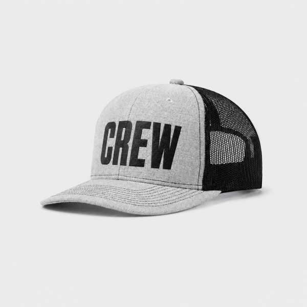 CREW Unisex Mesh Trucker Hat – Adjustable Snapback Crew Cap
