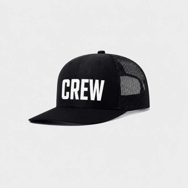 CREW Unisex Mesh Trucker Hat – Adjustable Snapback Crew Cap
