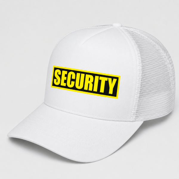 Unisex SECURITY Mesh Trucker Hat – Adjustable Snapback Work Cap
