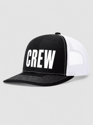 CREW Unisex Mesh Trucker Hat – Adjustable Snapback Crew Cap