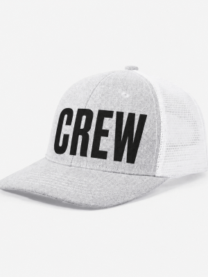 CREW Unisex Mesh Trucker Hat – Adjustable Snapback Crew Cap